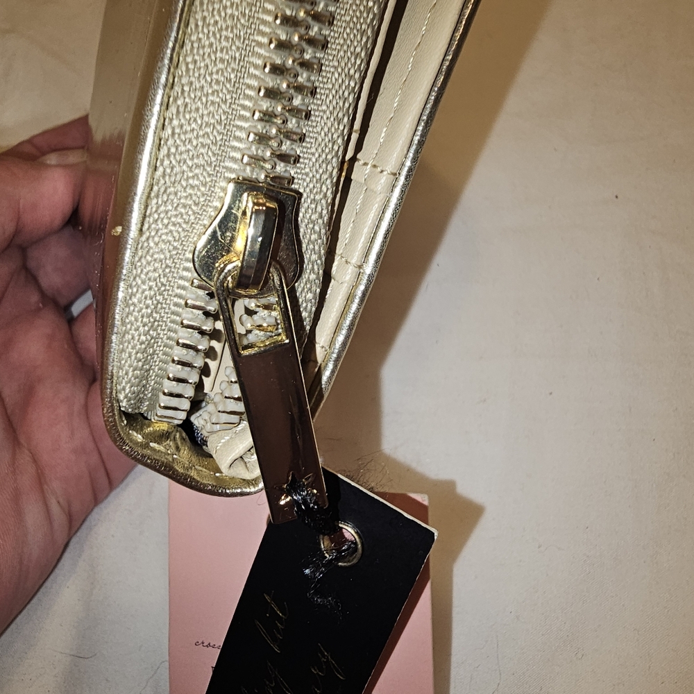 Kedzie Gold Zip Around Wallet - Picture 5 of 10